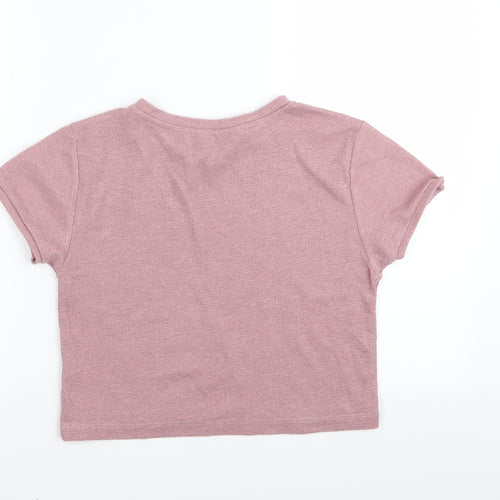 YD Girls Pink   Basic T-Shirt Size 12-13 Years