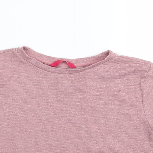 YD Girls Pink   Basic T-Shirt Size 12-13 Years