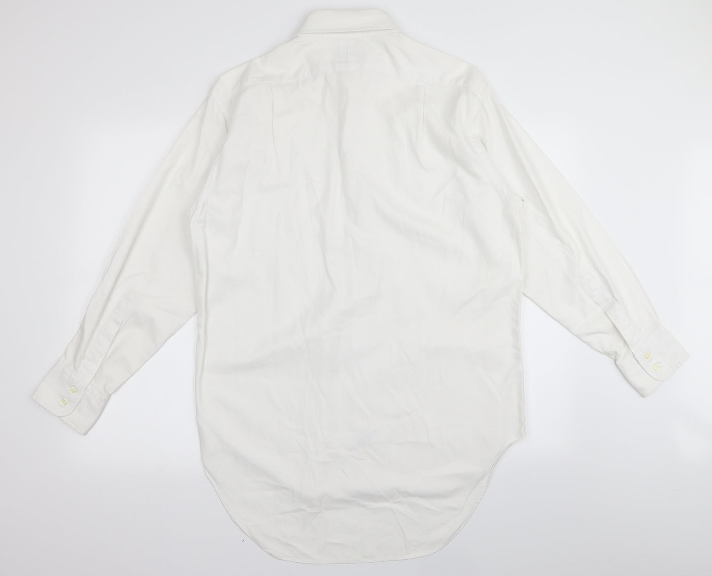 tm jewin Mens White    Dress Shirt Size 16