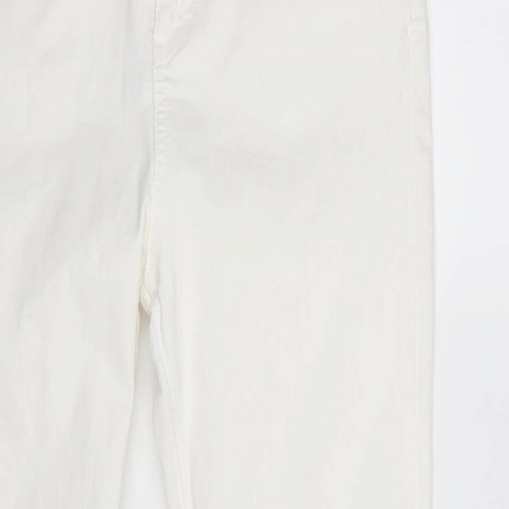 m&s Womens White   Skinny Jeans Size 30 in L26 in
