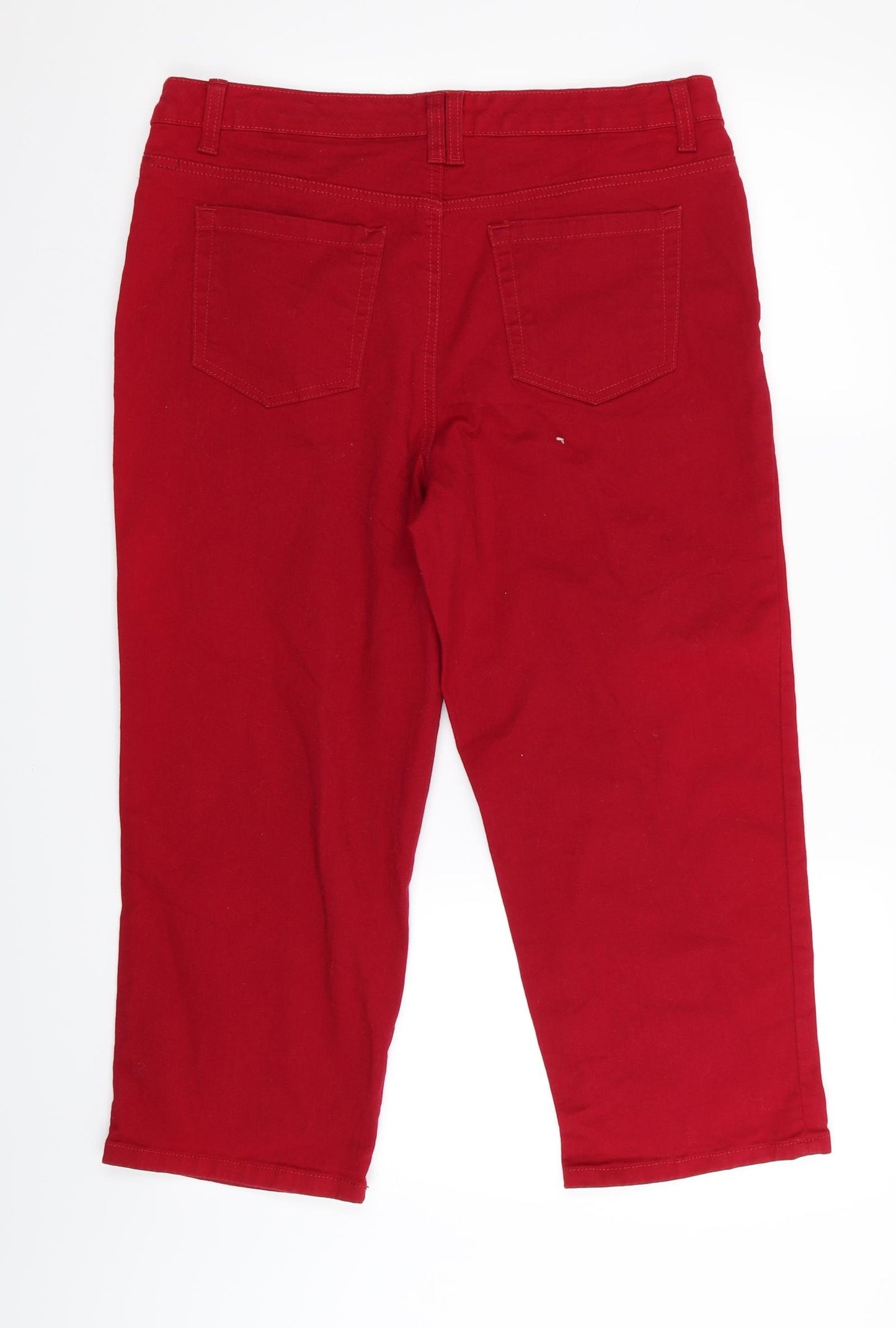 style and co denim  Womens Red   Capri Jeans Size 12 L22 in