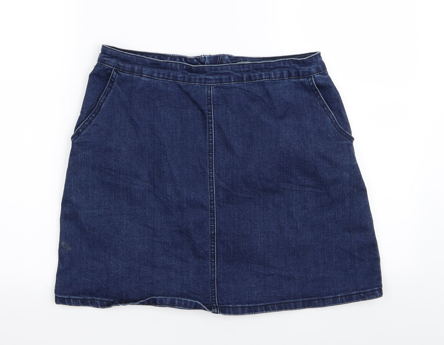 Oasis Womens Blue   Mini Skirt Size 12