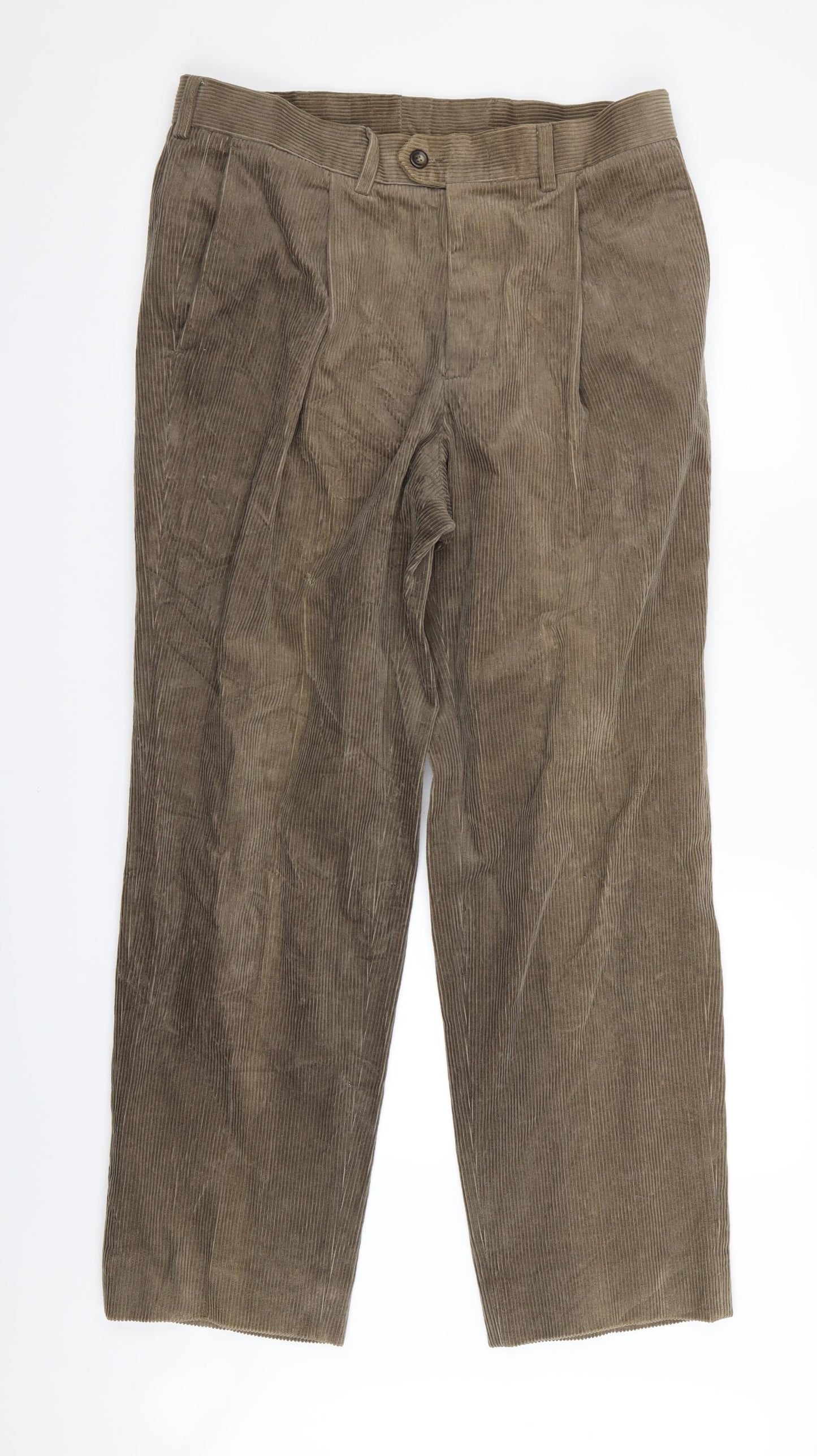 Preworn Mens Brown   Trousers  Size 32 L32 in
