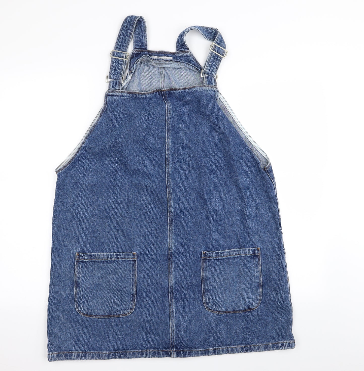 New Look Womens Blue   Pinafore/Dungaree Dress  Size 16