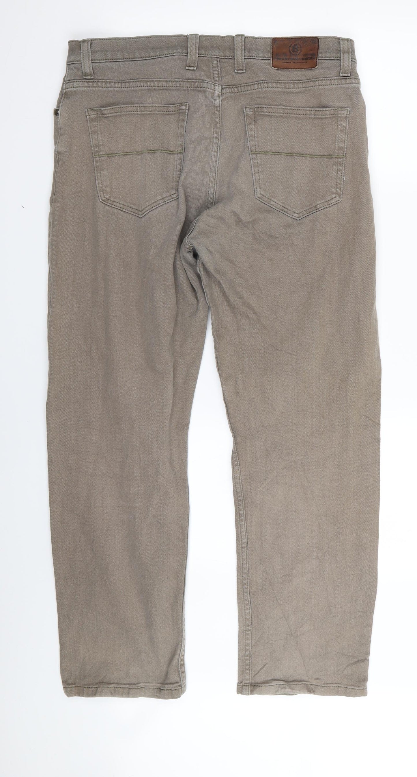 Blue Harbour Mens Brown   Straight Jeans Size 34 in L30 in