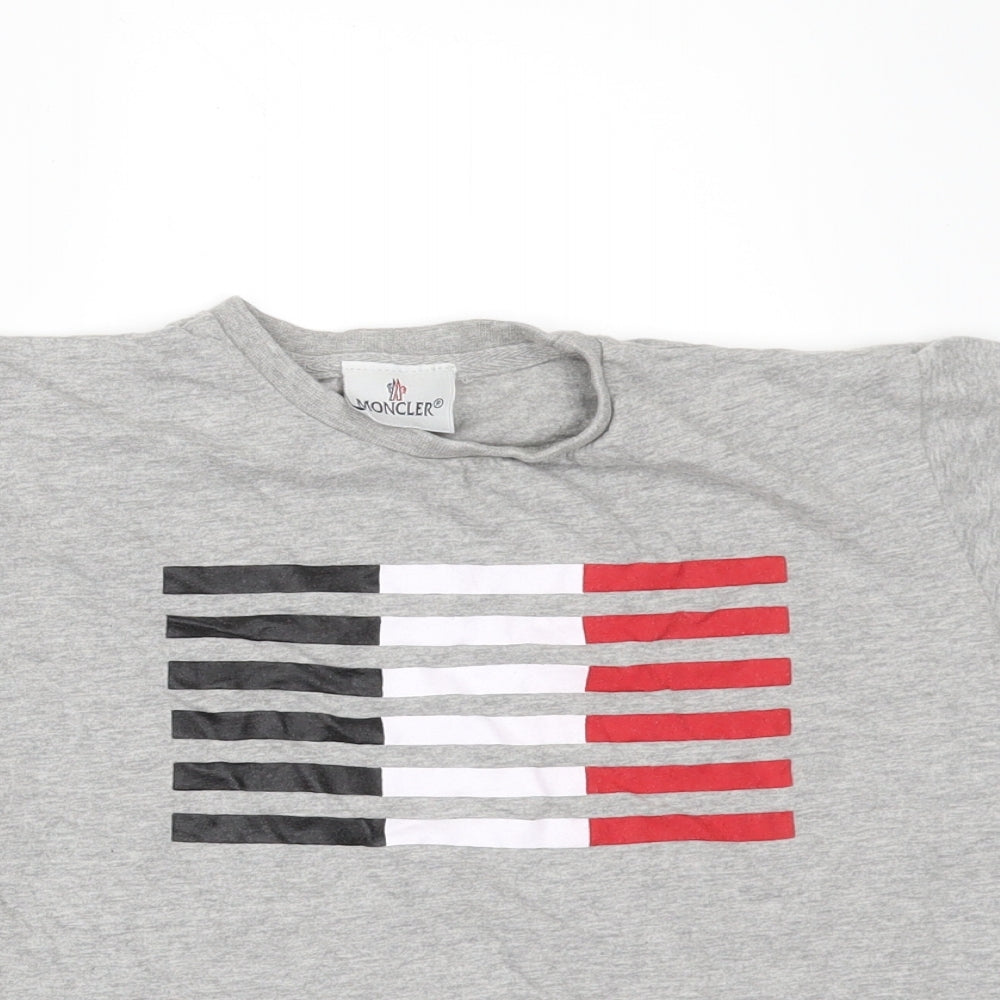 Moncler Boys Grey   Basic T-Shirt Size 7-8 Years