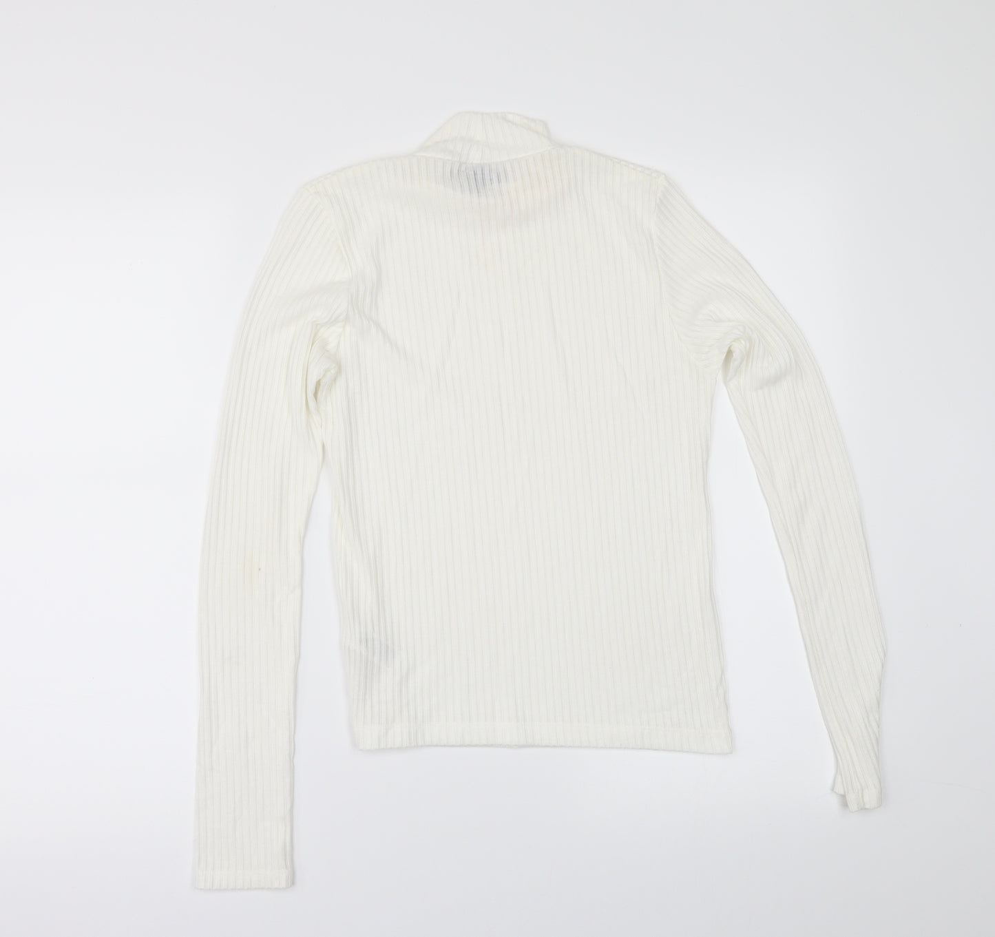 Topshop Womens Ivory   Basic T-Shirt Size 10