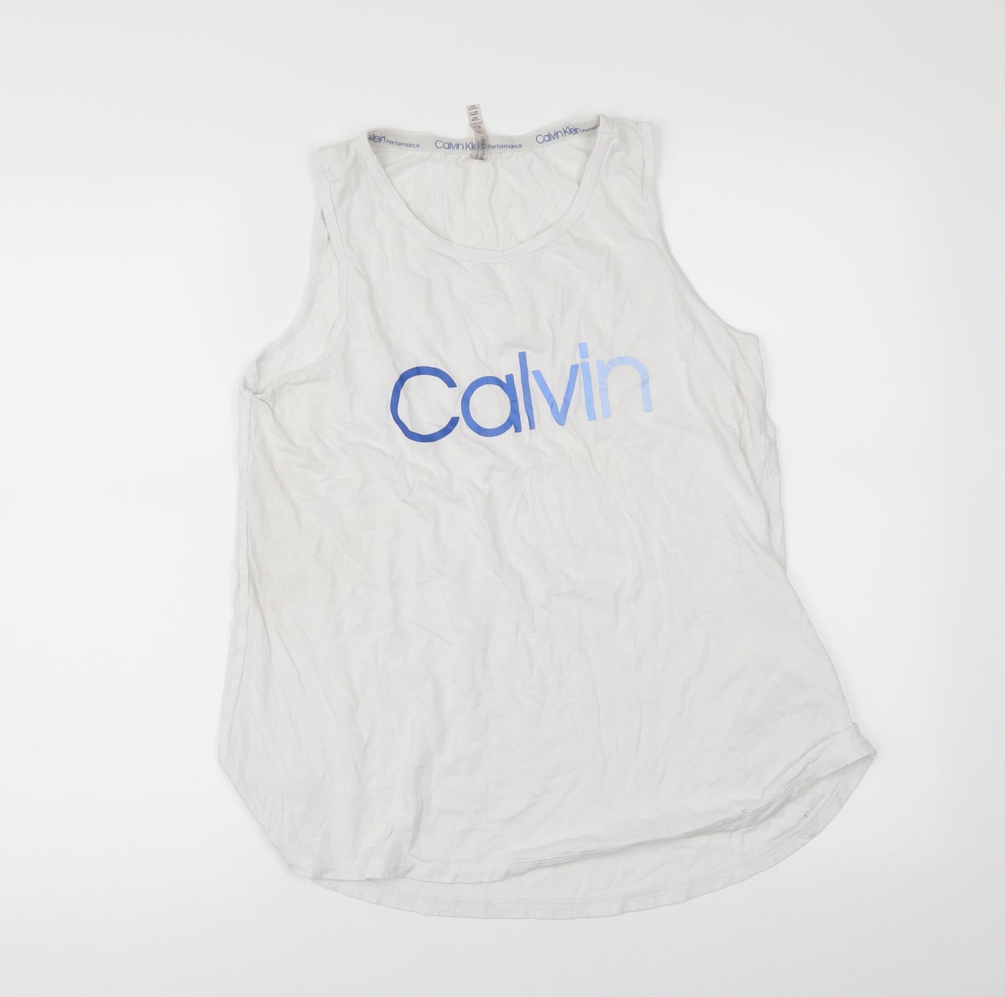 Calvin Klein Mens White    T-Shirt Size S