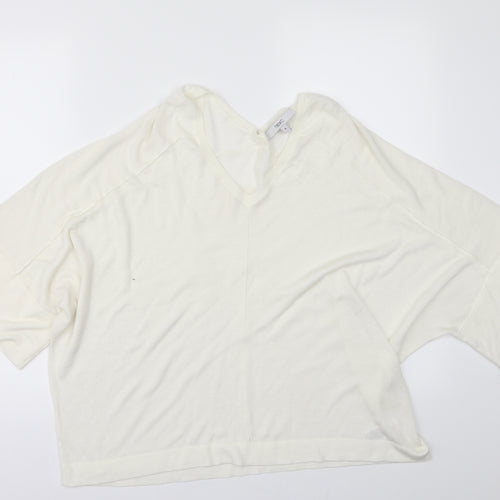 NEXT Womens White   Pullover Jumper Size M