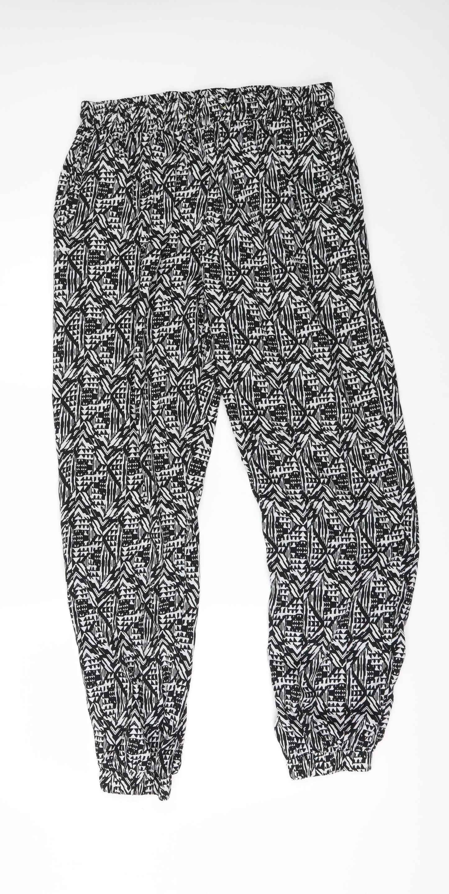 New Look Womens Black   Trousers  Size 14 L29 in