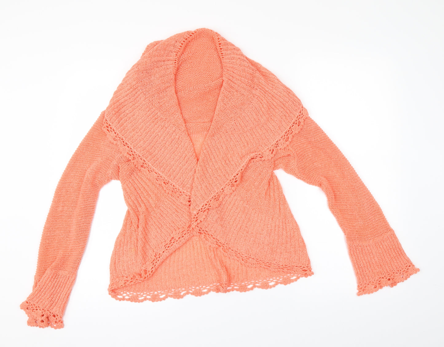 Preworn Womens Orange   Cardigan Jumper Size 2XL