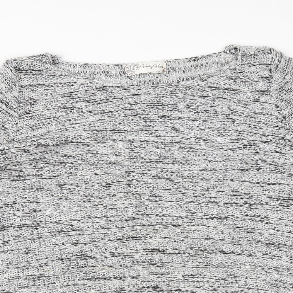 Voulez-Vous Womens Grey   Pullover Jumper Size M