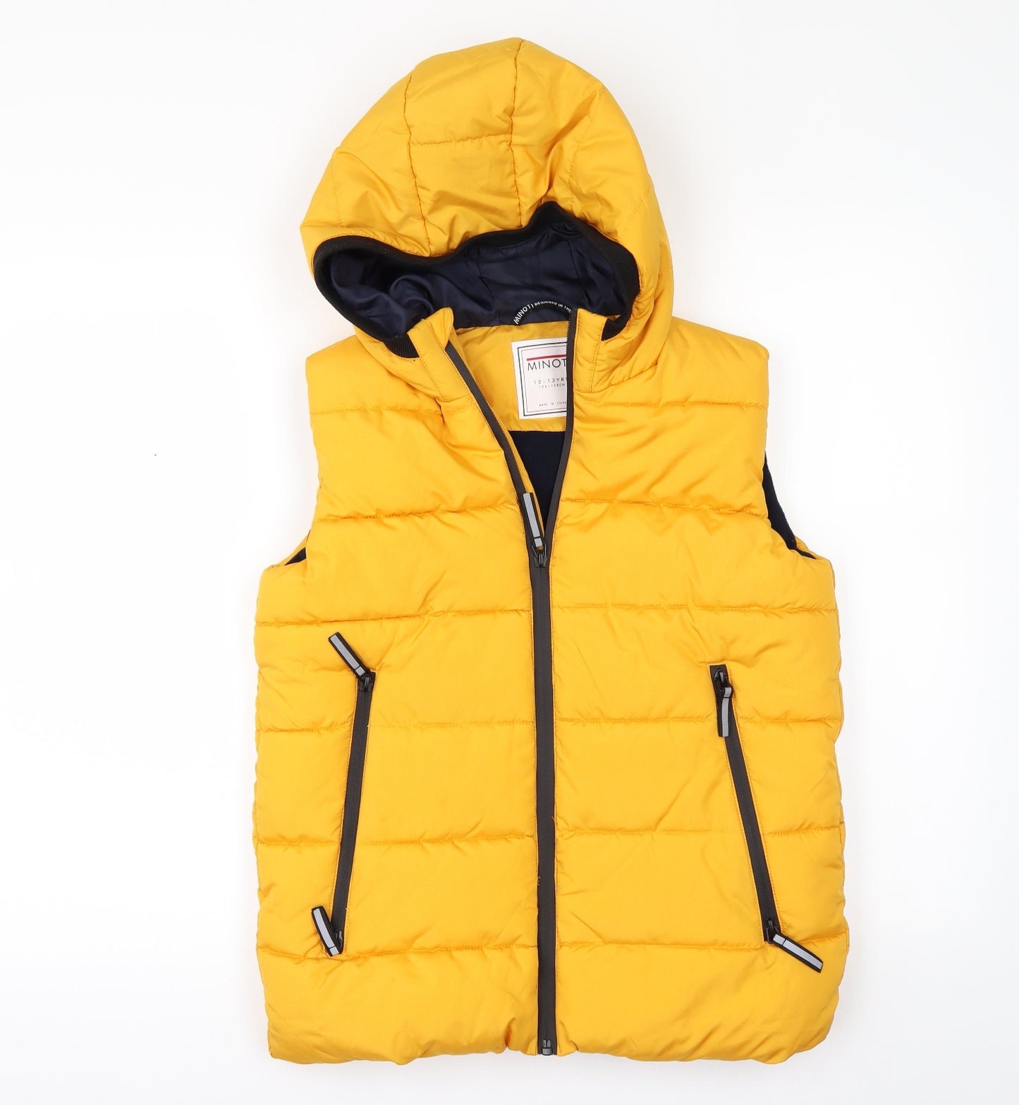 Minoti Boys Yellow   Gilet Waistcoat Size 12-13 Years