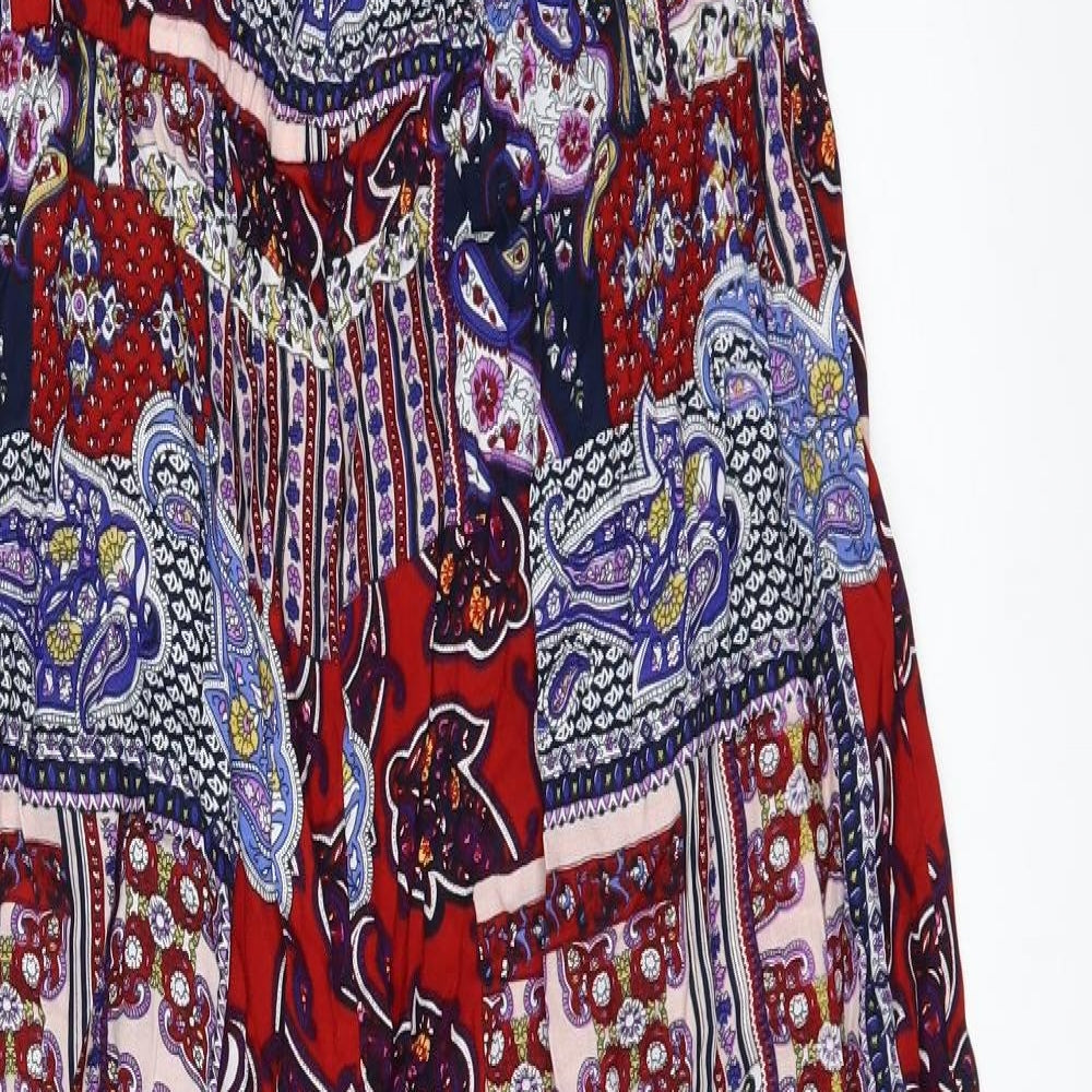 Peacocks Womens Multicoloured Geometric  Jumpsuit One-Piece Size 16