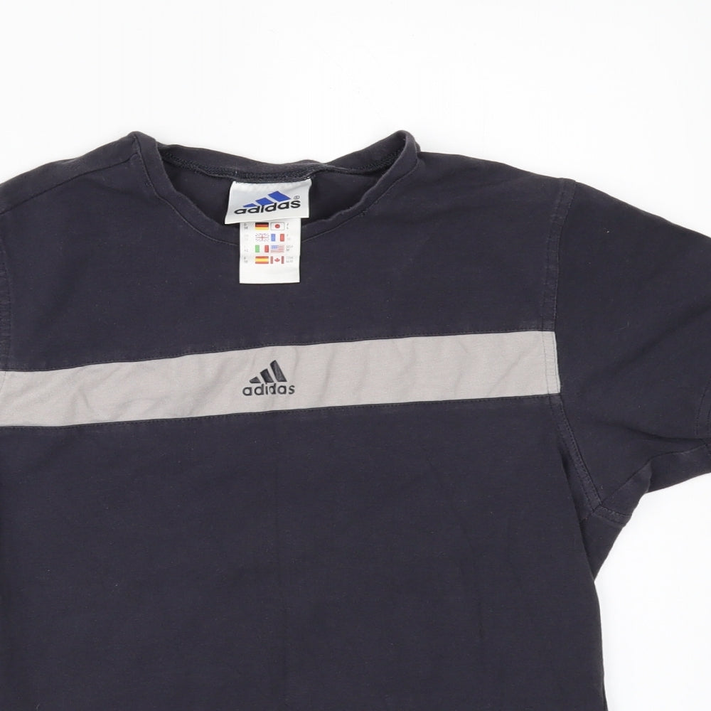 adidas Womens Blue   Basic T-Shirt Size 10