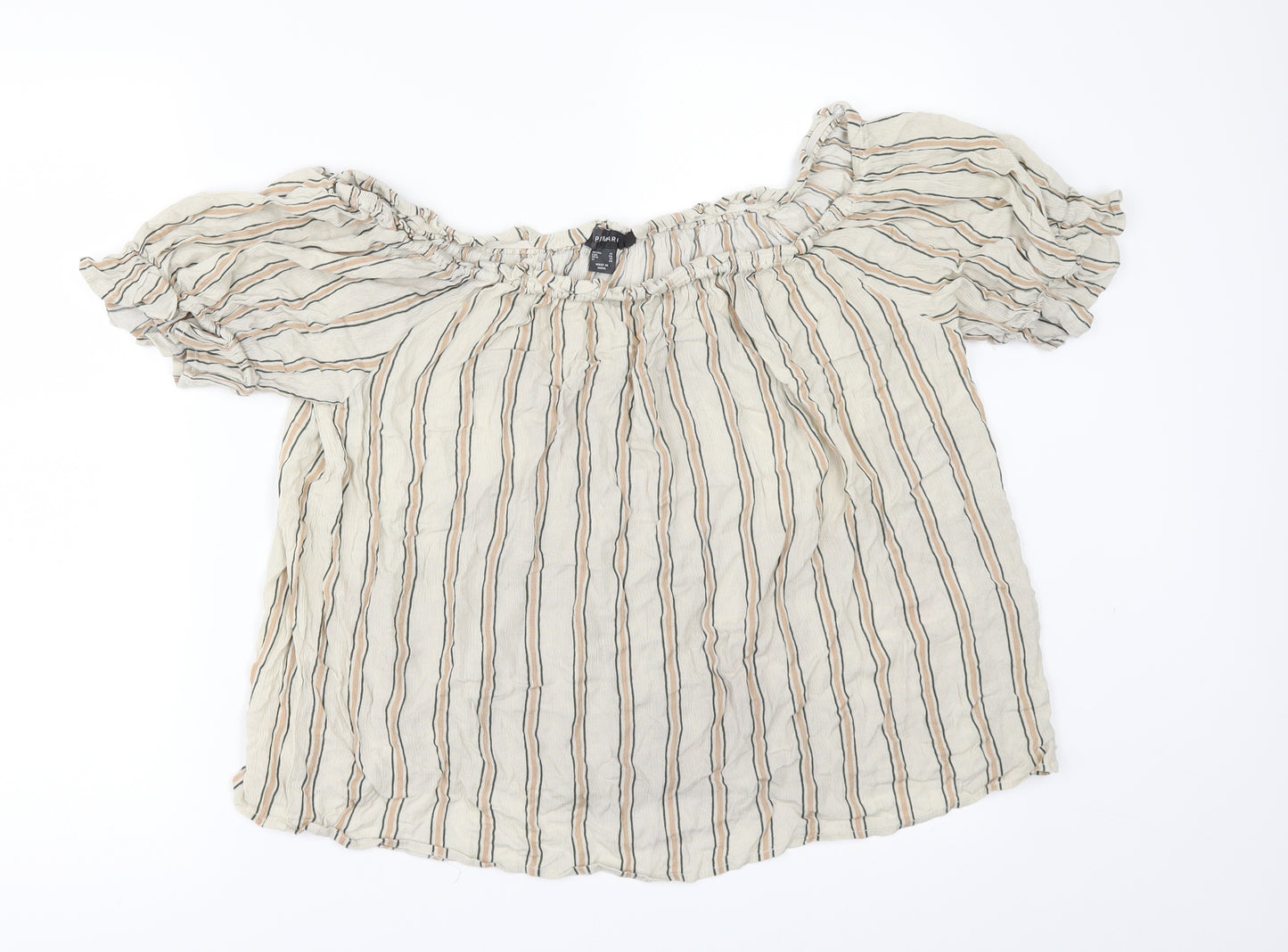 Primark Womens Beige   Tunic Blouse Size 16