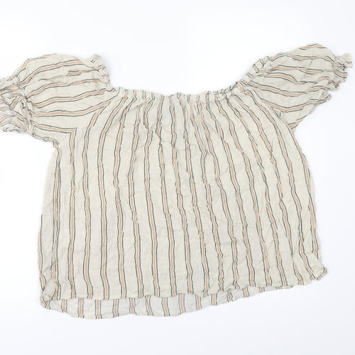 Primark Womens Beige   Tunic Blouse Size 16
