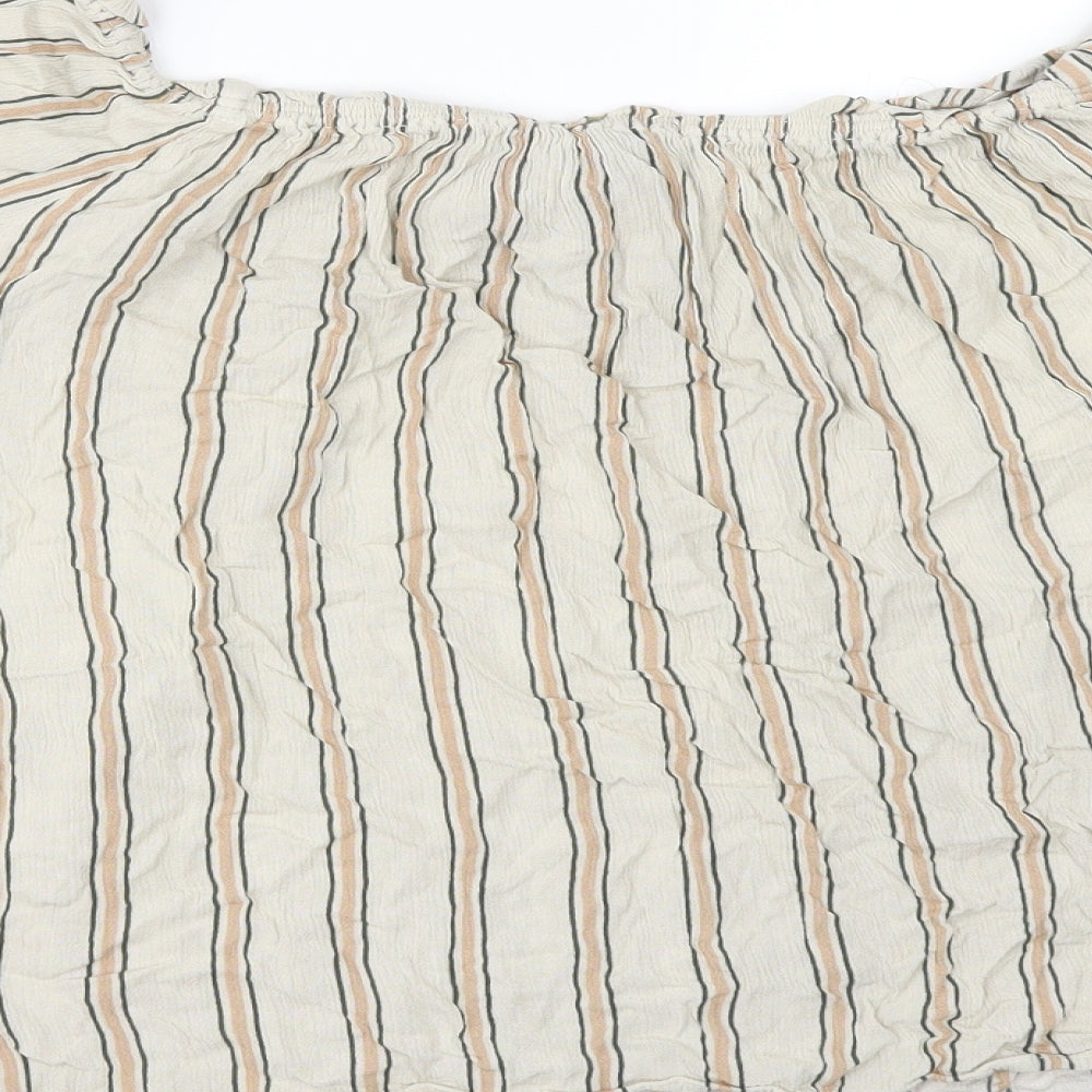Primark Womens Beige   Tunic Blouse Size 16