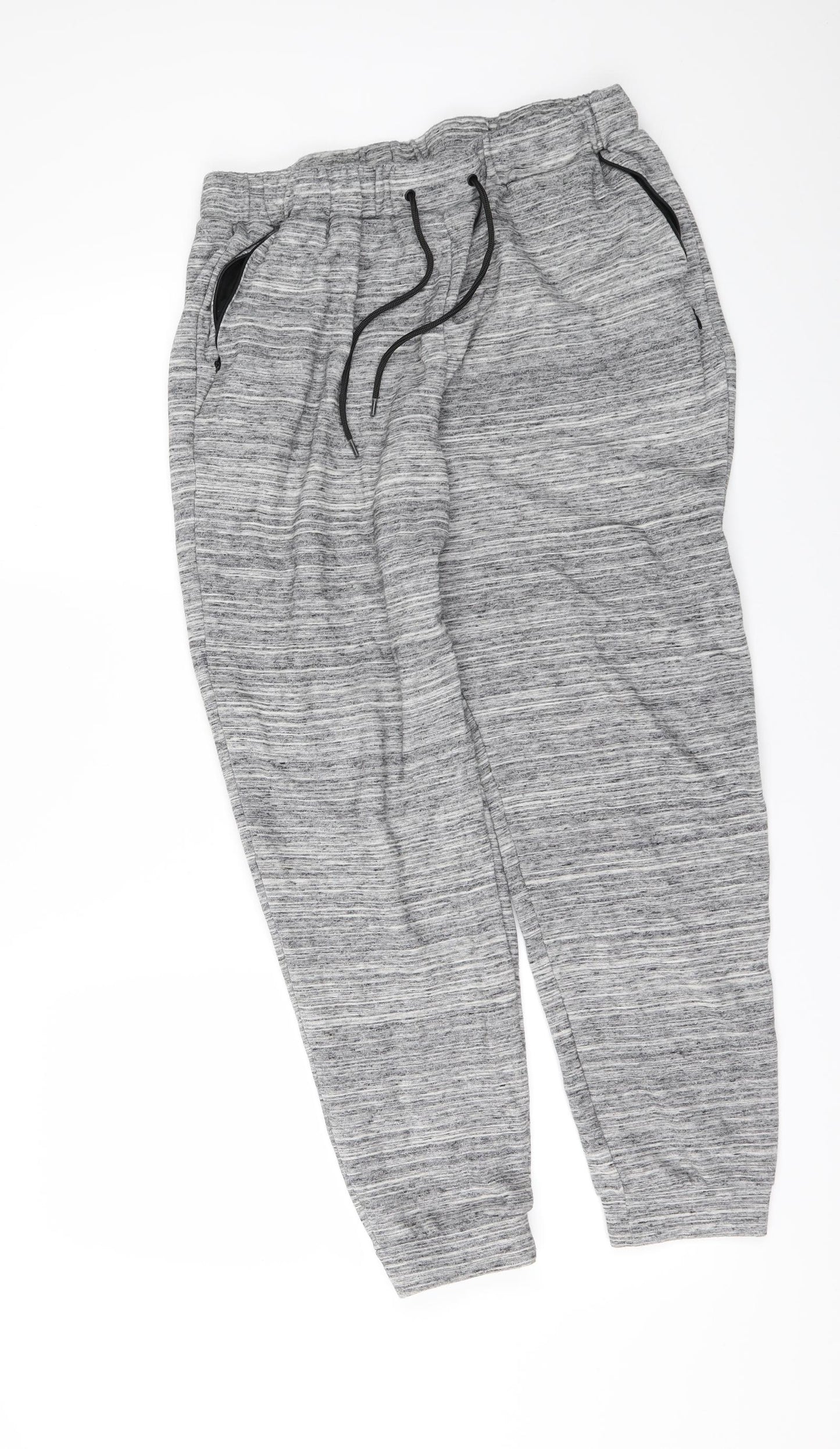 souluxe Mens Grey   Jegging Trousers Size M L27 in