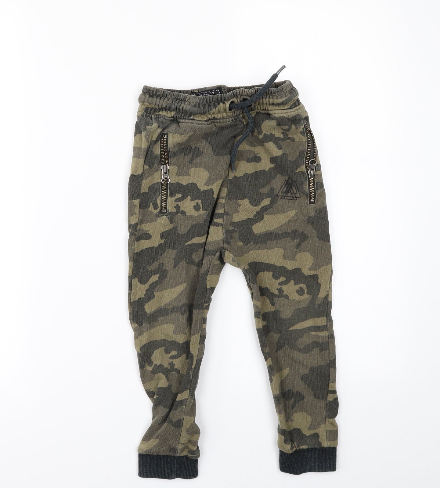 NEXT Boys Green Camouflage  Jogger Trousers Size 5 Years