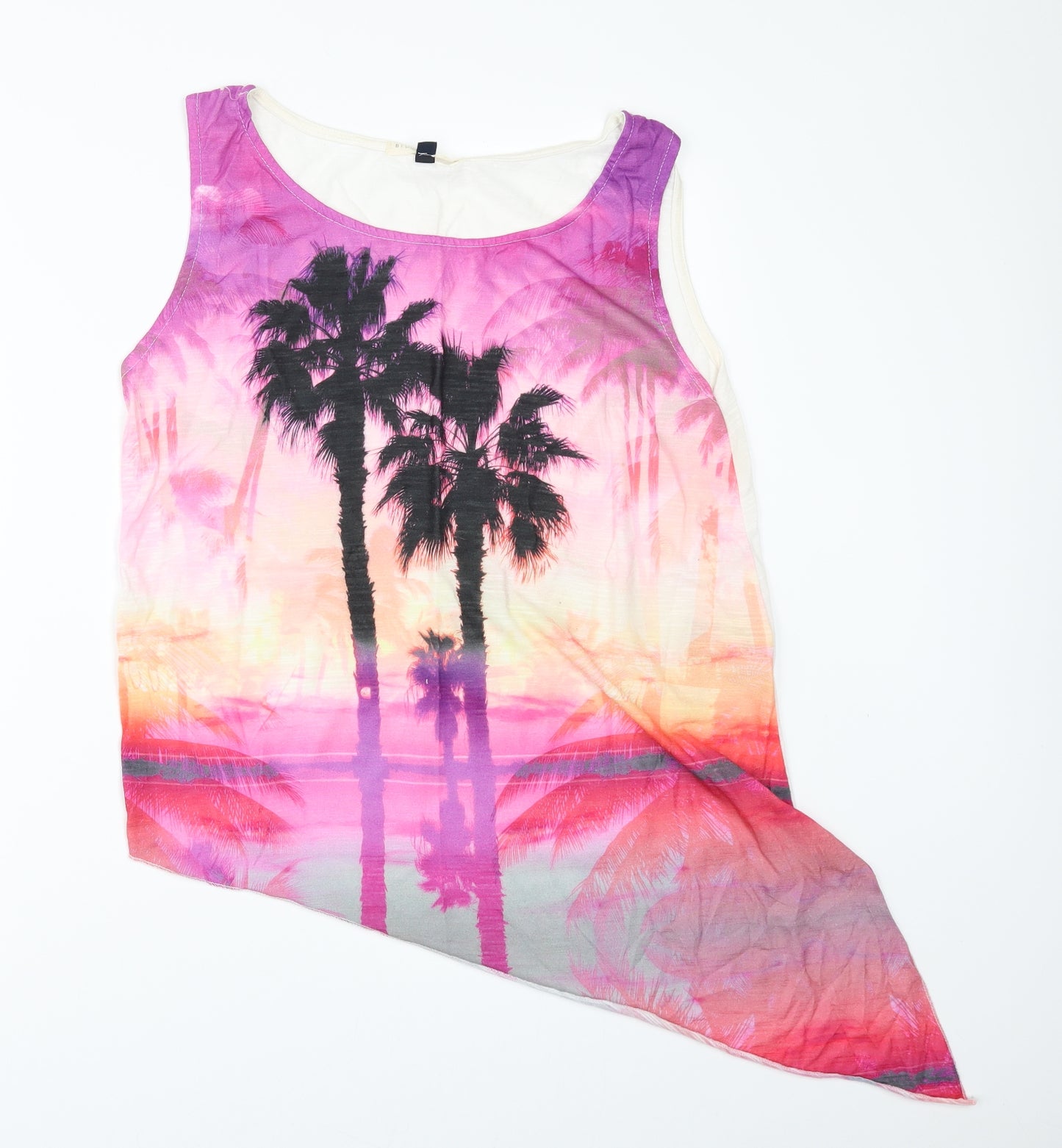 Blonde & Blonde  Womens White   Basic T-Shirt Size 12