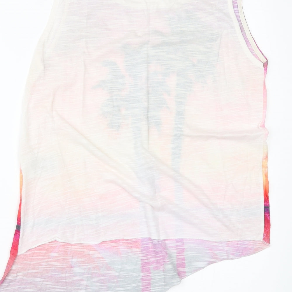 Blonde & Blonde  Womens White   Basic T-Shirt Size 12