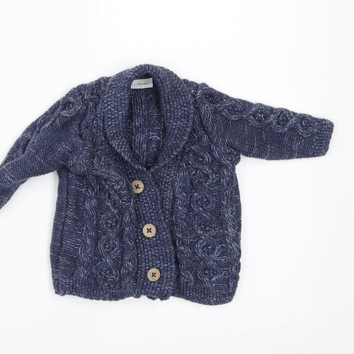 NEXT Boys Blue   Cardigan Jumper Size 0-3 Months
