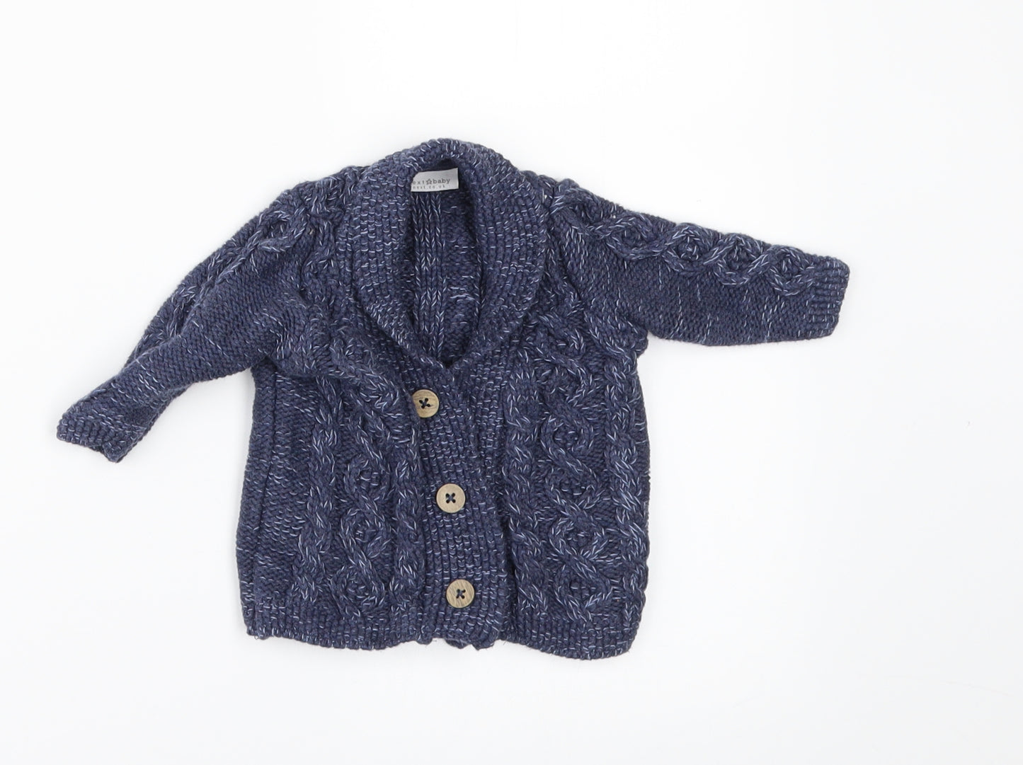 NEXT Boys Blue   Cardigan Jumper Size 0-3 Months