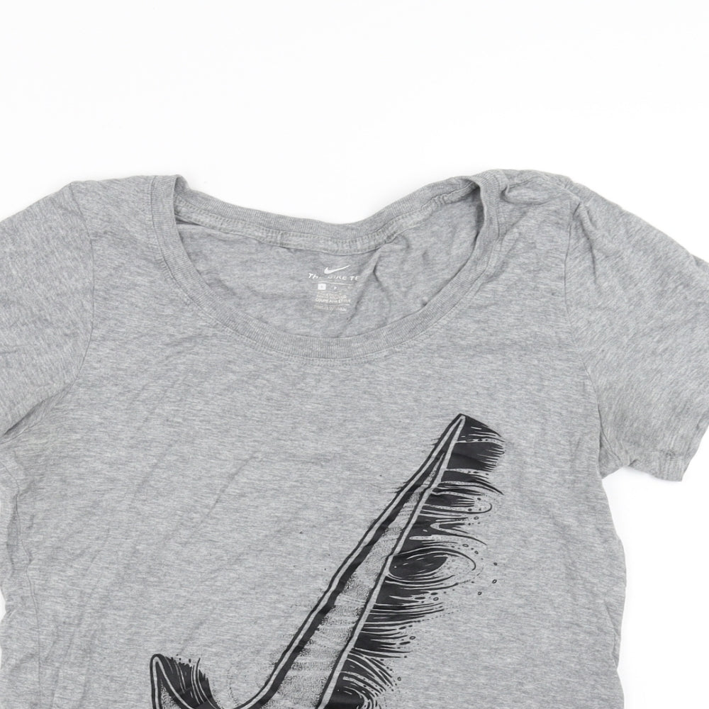 Nike Womens Grey   Basic T-Shirt Size S