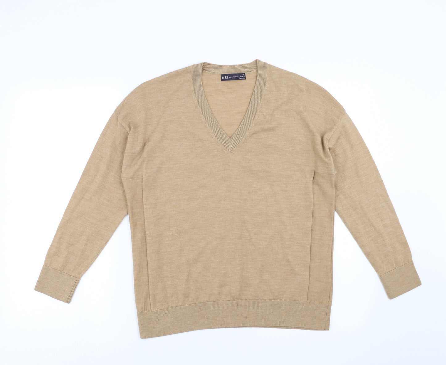 Marks and Spencer Womens Beige   Pullover Jumper Size M