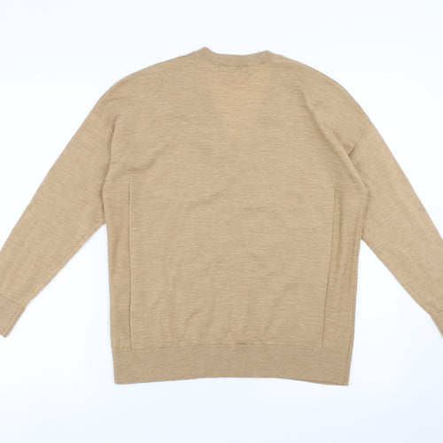 Marks and Spencer Womens Beige   Pullover Jumper Size M