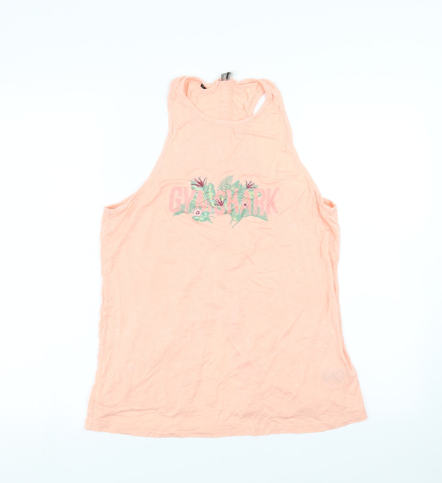 Gymshark Womens Pink   Basic Tank Size S  - open back