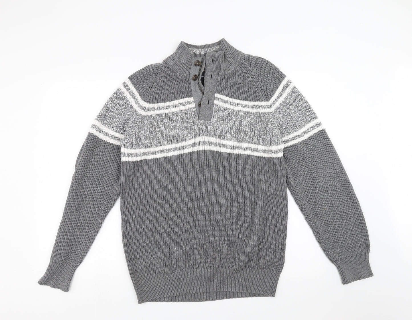 Blue Harbour Mens Grey   Pullover Jumper Size M