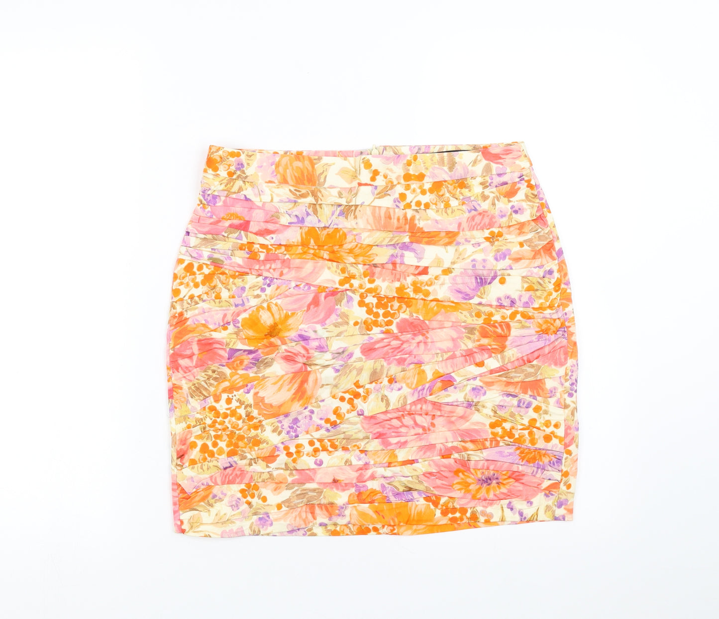 Zara Womens Multicoloured Floral  Mini Skirt Size M
