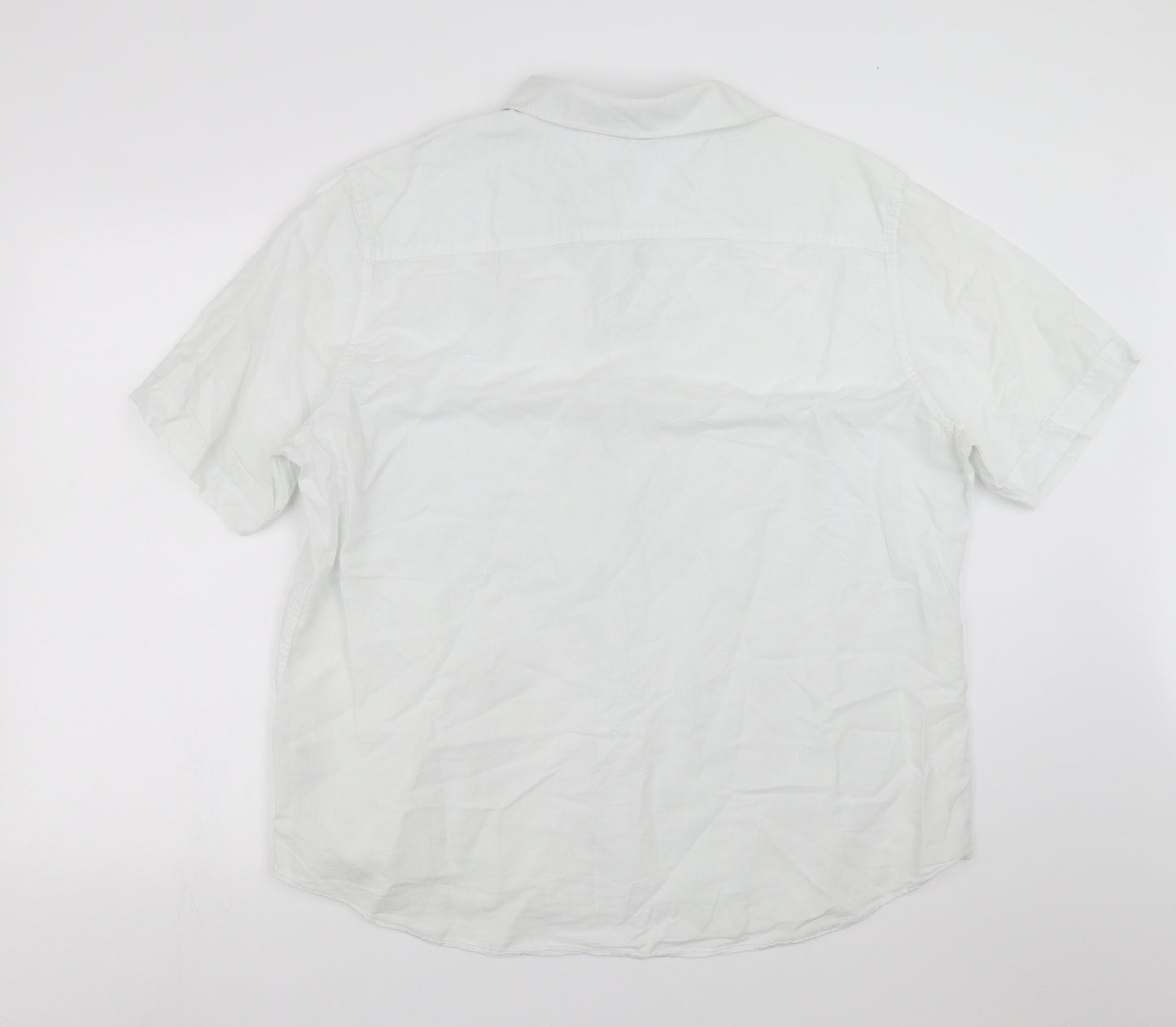 Marks and Spencer Mens White    Button-Up Size XL