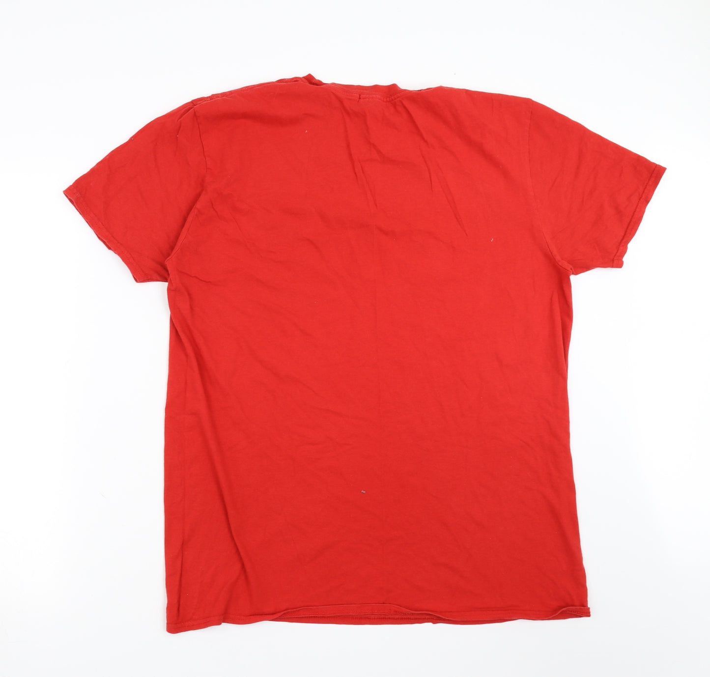 Boohoo Womens Red   Basic T-Shirt Size 22  - woman