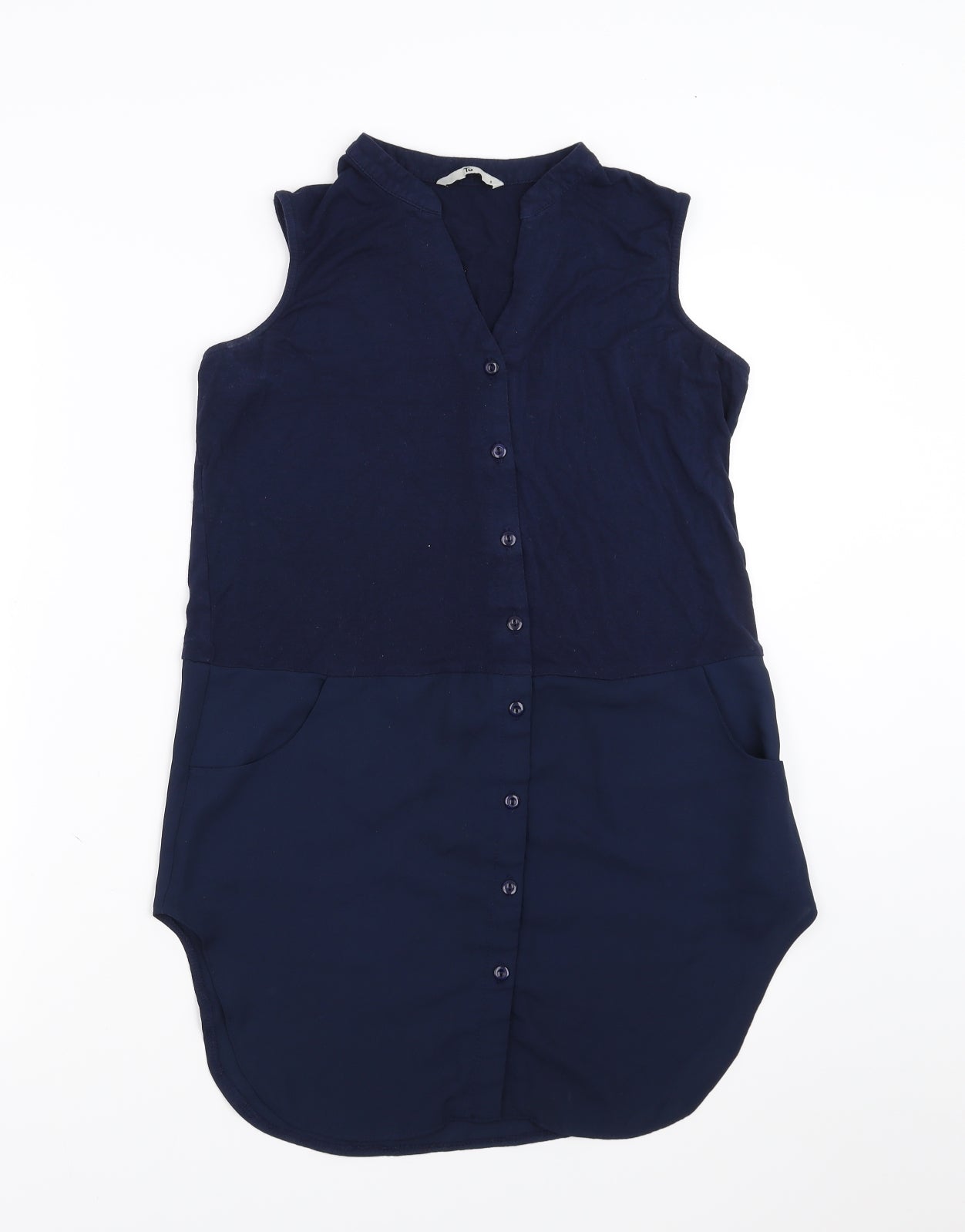 Sainsburys Womens Blue   Basic Blouse Size 8