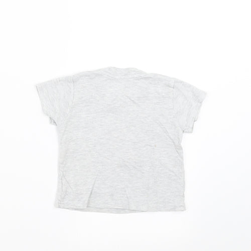 Primark Boys Grey   Basic T-Shirt Size 9-12 Months  - wild one