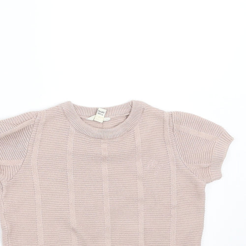 River Island Girls Pink   Pullover Jumper Size 9-12 Months