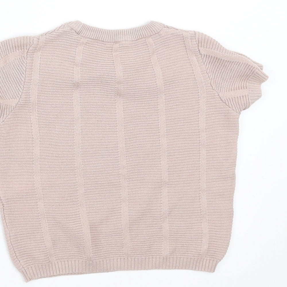 River Island Girls Pink   Pullover Jumper Size 9-12 Months