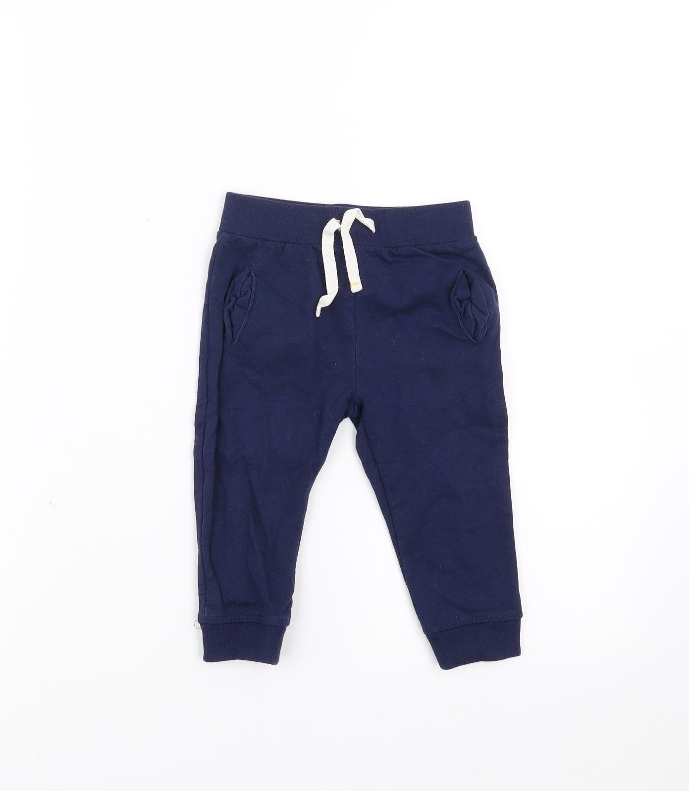 John Lewis Baby Blue   Jogger Trousers Size 9-12 Months