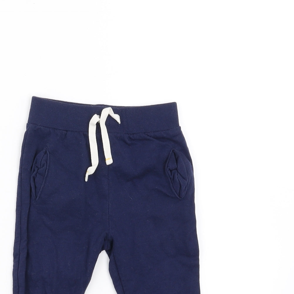 John Lewis Baby Blue   Jogger Trousers Size 9-12 Months
