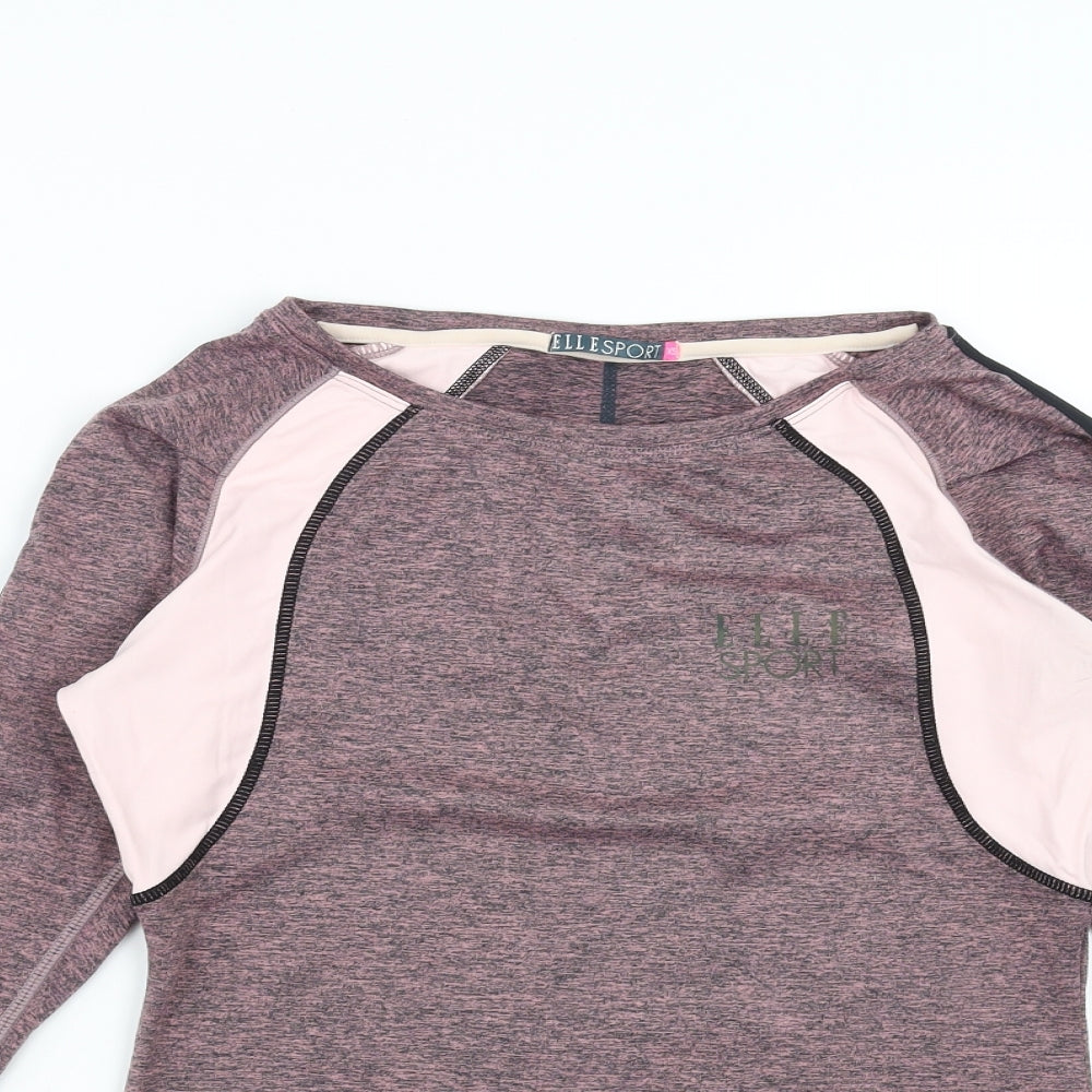 Elle Sport Womens Pink   Pullover T-Shirt Size XS