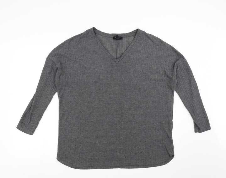 New Look Womens Grey   Basic T-Shirt Size 10