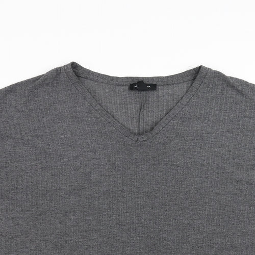 New Look Womens Grey   Basic T-Shirt Size 10