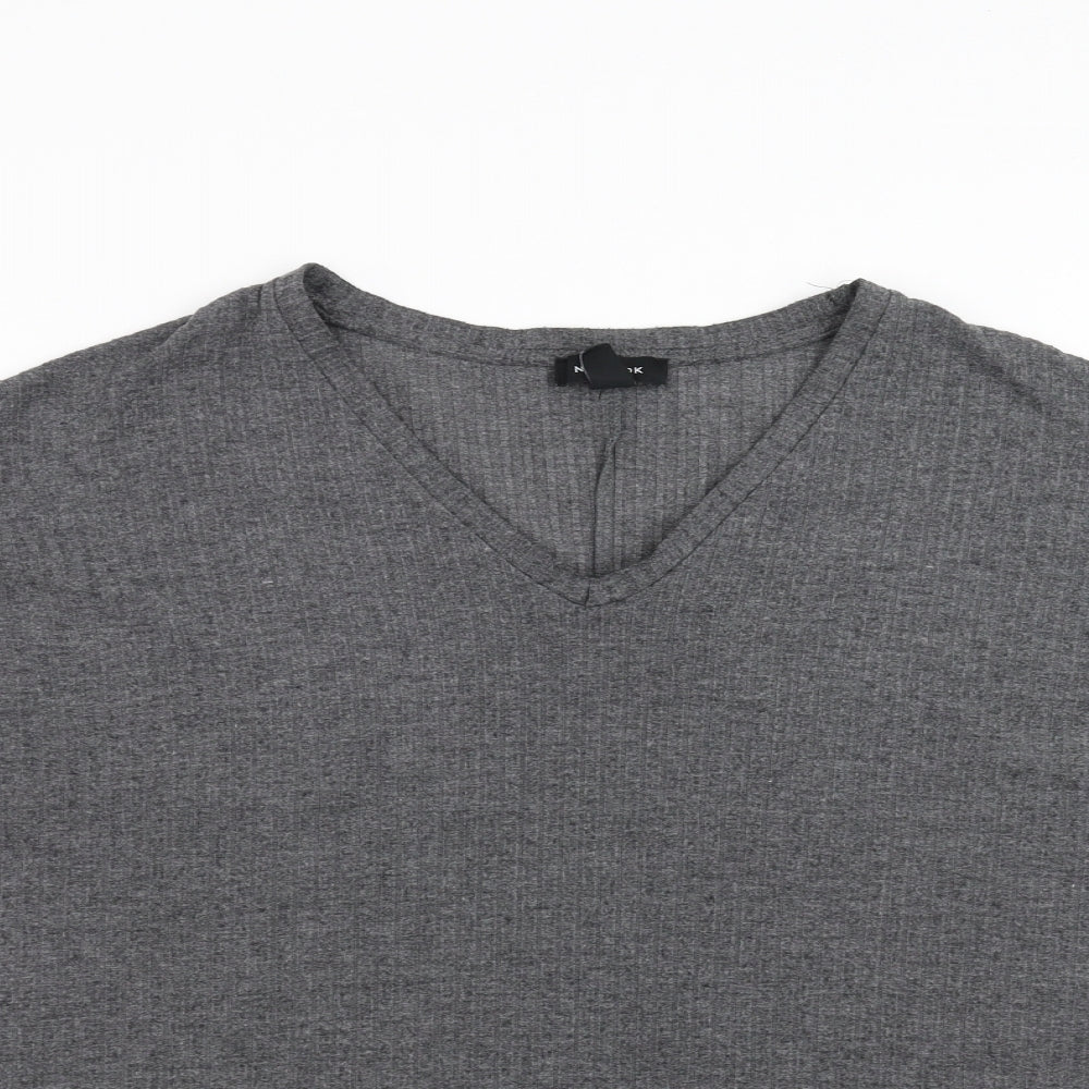 New Look Womens Grey   Basic T-Shirt Size 10