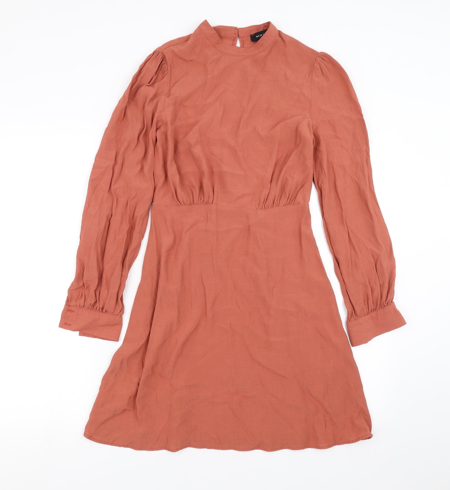 New Look Womens Orange   Fit & Flare  Size 8