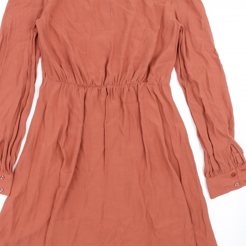 New Look Womens Orange   Fit & Flare  Size 8