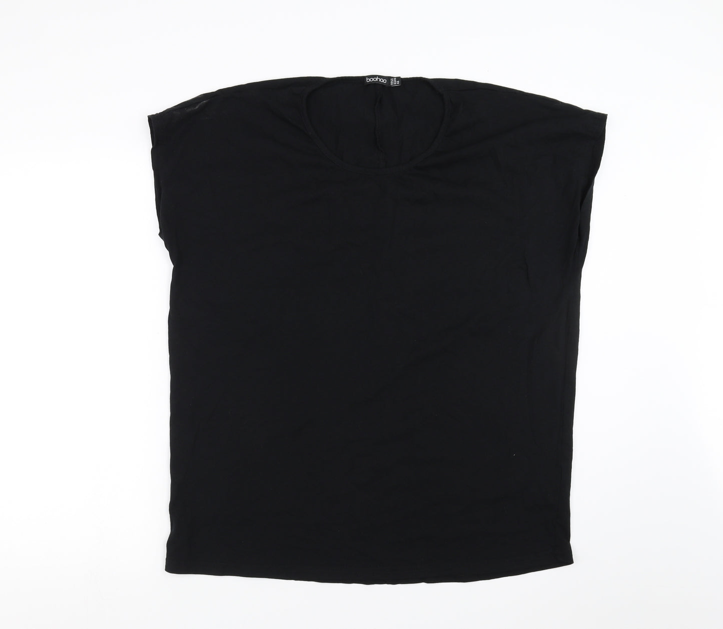 Boohoo Womens Black   Basic T-Shirt Size 20