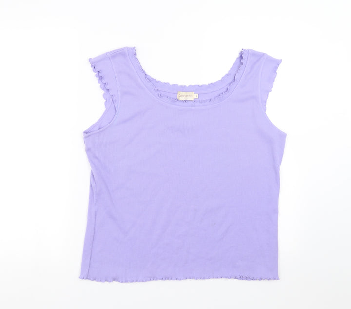 Bonmarché Womens Purple Basic Tank Size L